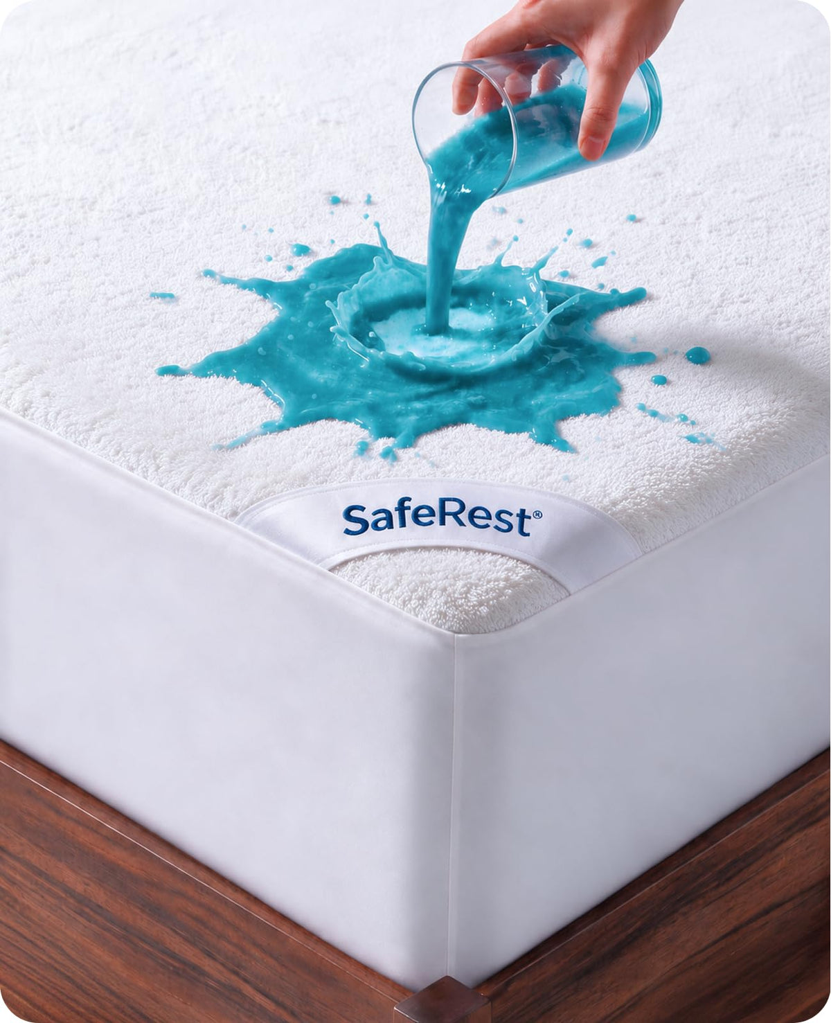 SafeRest Waterproof Mattress Protector & Bed Cover