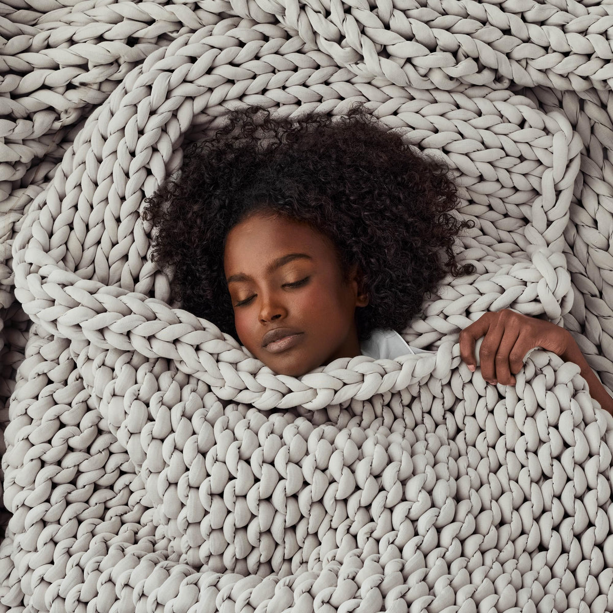 Bearaby Ocean Hugger Polyfill Weighted Blanket