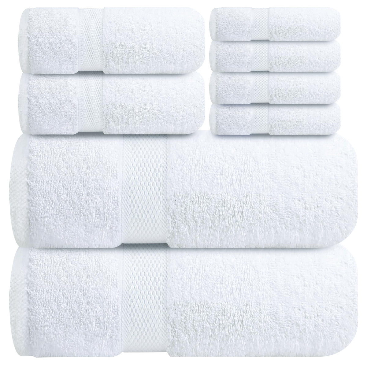 Infinitee Xclusives Ring-Spun Cotton Hand Towels, Set of 6