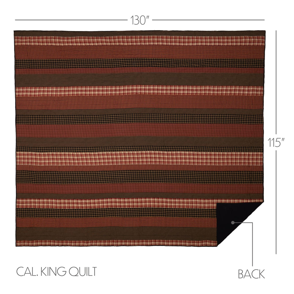 VHC Brands Beckham California King Quilt Set, 3-Piece