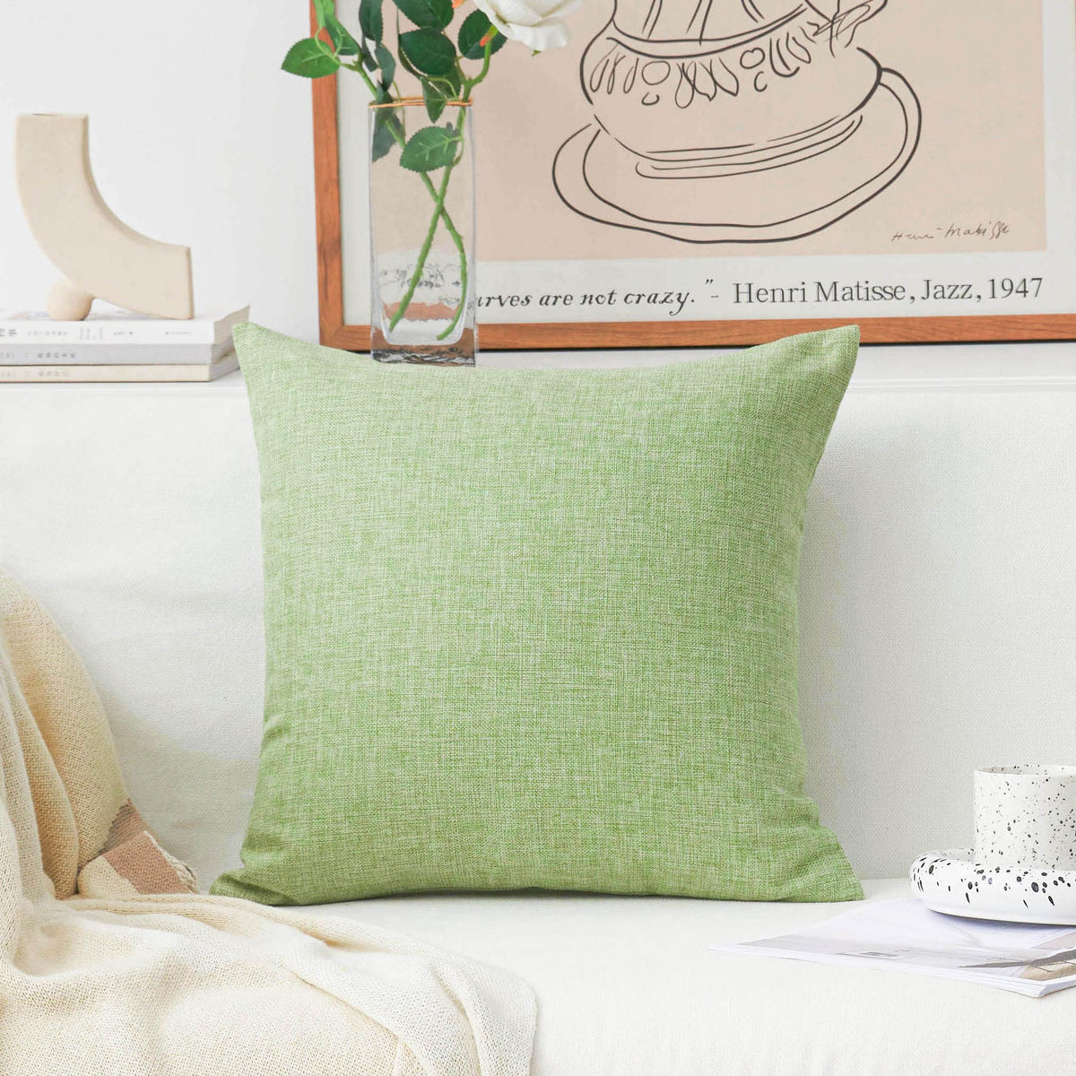 Home Brilliant Super Soft Lined Linen Cushion Covers
