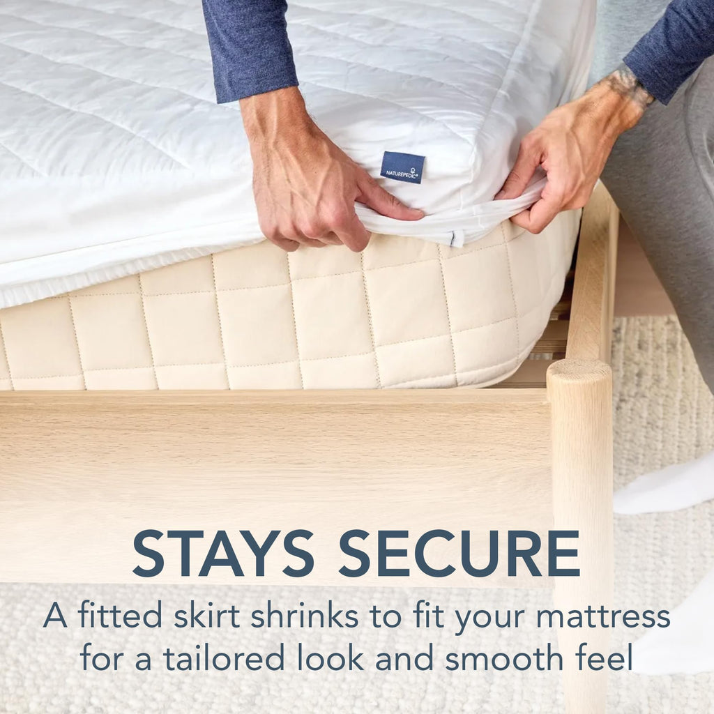 Naturepedic GOTS Organic Cotton Quilted Mattress Protector