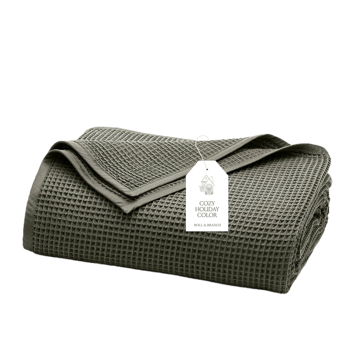Boll & Branch 100% Organic Cotton Waffle Bed Blanket
