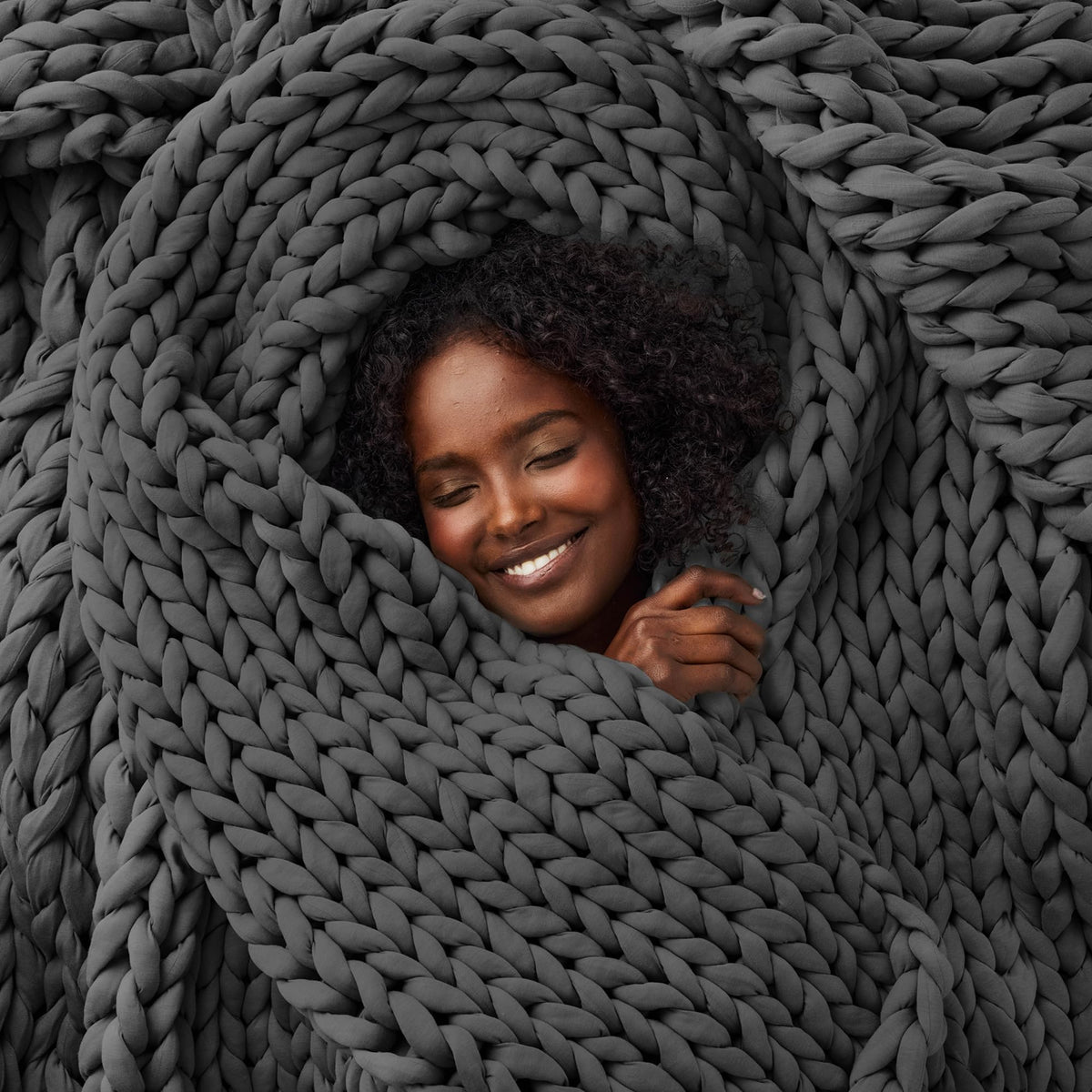 Bearaby Ocean Hugger Polyfill Weighted Blanket