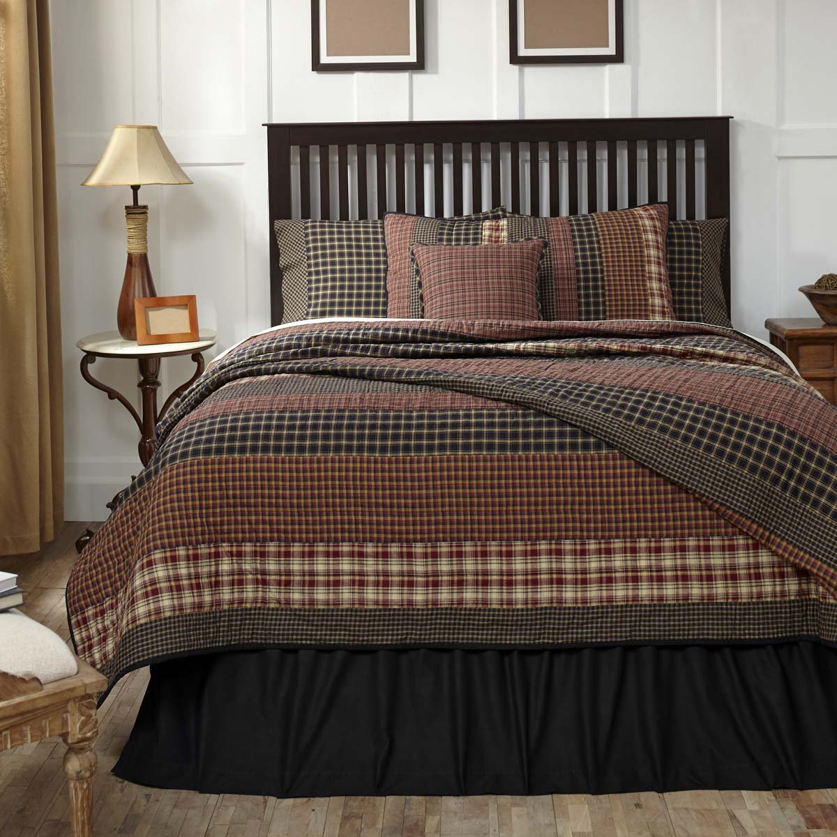 VHC Brands Beckham California King Quilt Set, 3-Piece