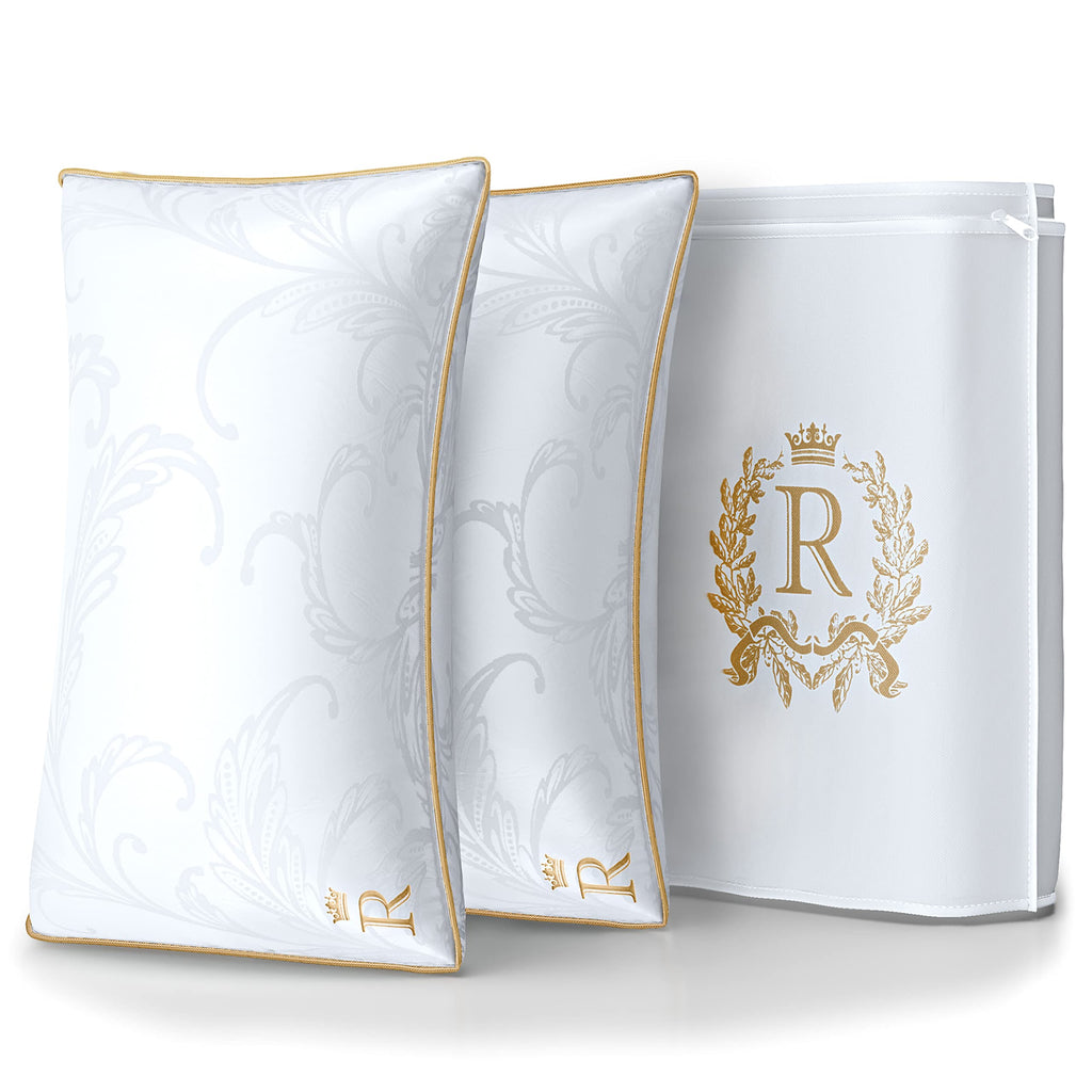 Royal Therapy Hotel-Style Goose Down Alternative Bed Pillows