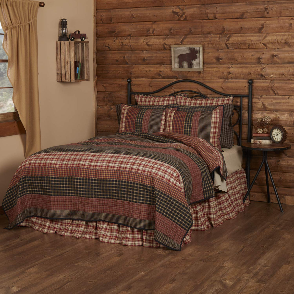 VHC Brands Beckham California King Quilt Set, 3-Piece