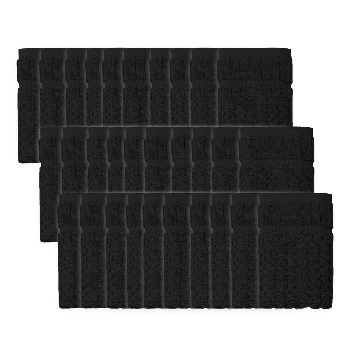 Home Weavers Willow 630 GSM Cotton Washcloths, Set of 6