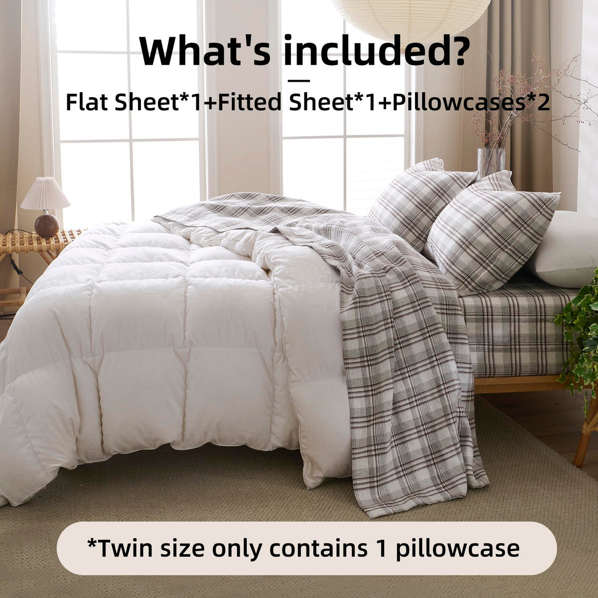 CHUFFED Linen Bed Sheet Set for Breathable Comfort
