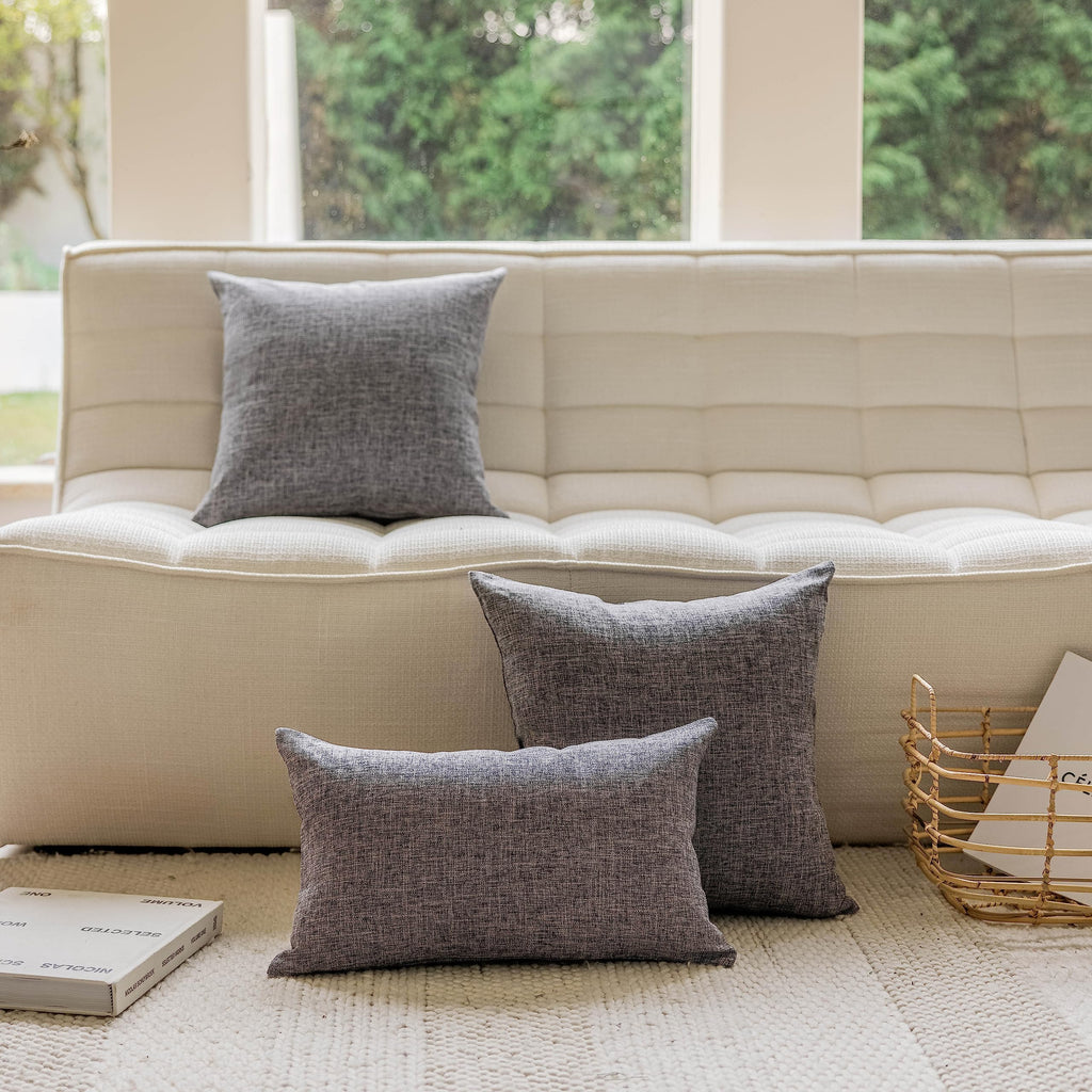 Home Brilliant Super Soft Lined Linen Cushion Covers