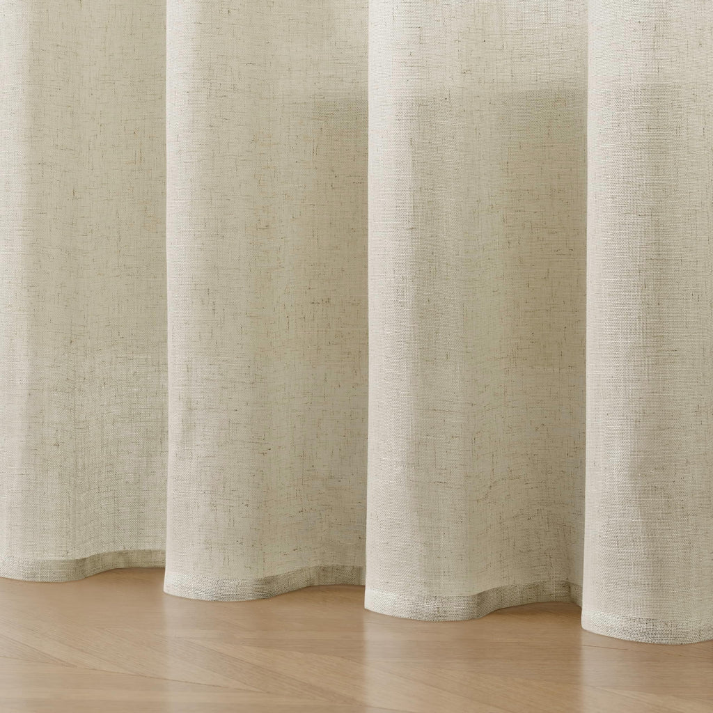 Joydeco ZJM647 Light-Filtering Linen-Blend Curtains