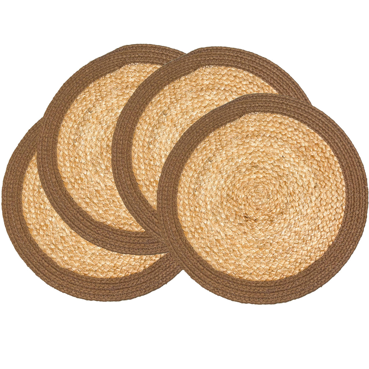 Chardin Home Verona 15-Inch Jute & Cotton Placemats, Set of 4