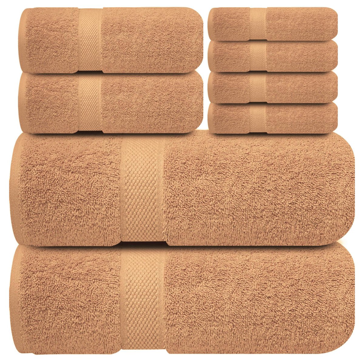 Infinitee Xclusives Ring-Spun Cotton Hand Towels, Set of 6