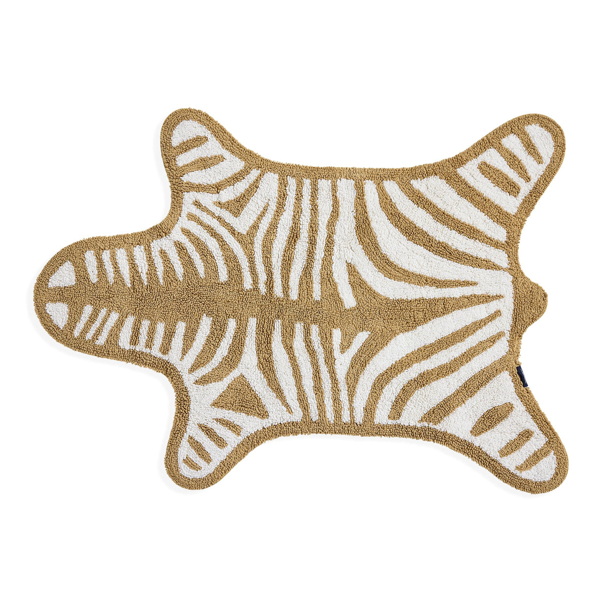Jonathan Adler Camel Zebra Reversible Cotton Bath Mat