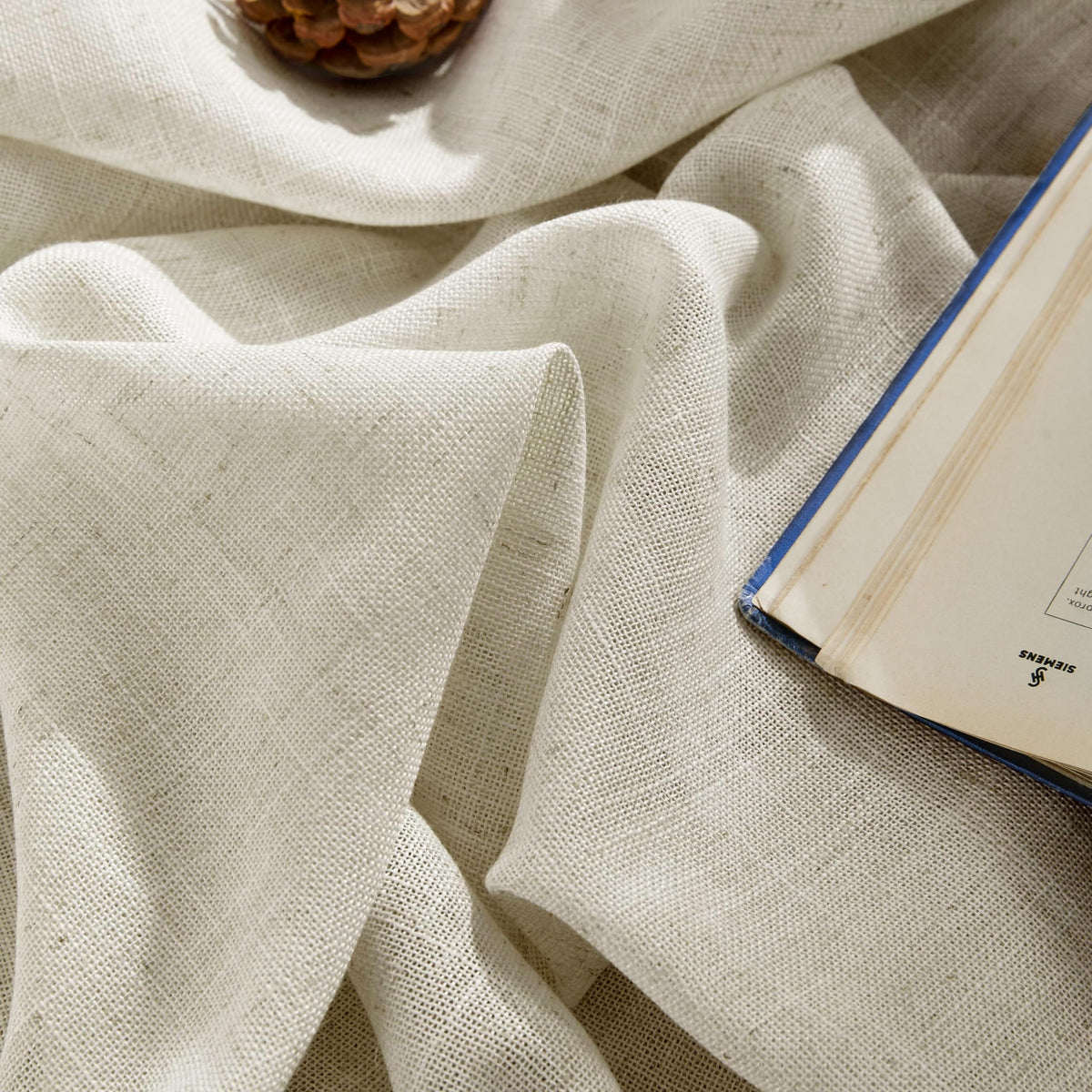 Joydeco ZJM647 Light-Filtering Linen-Blend Curtains