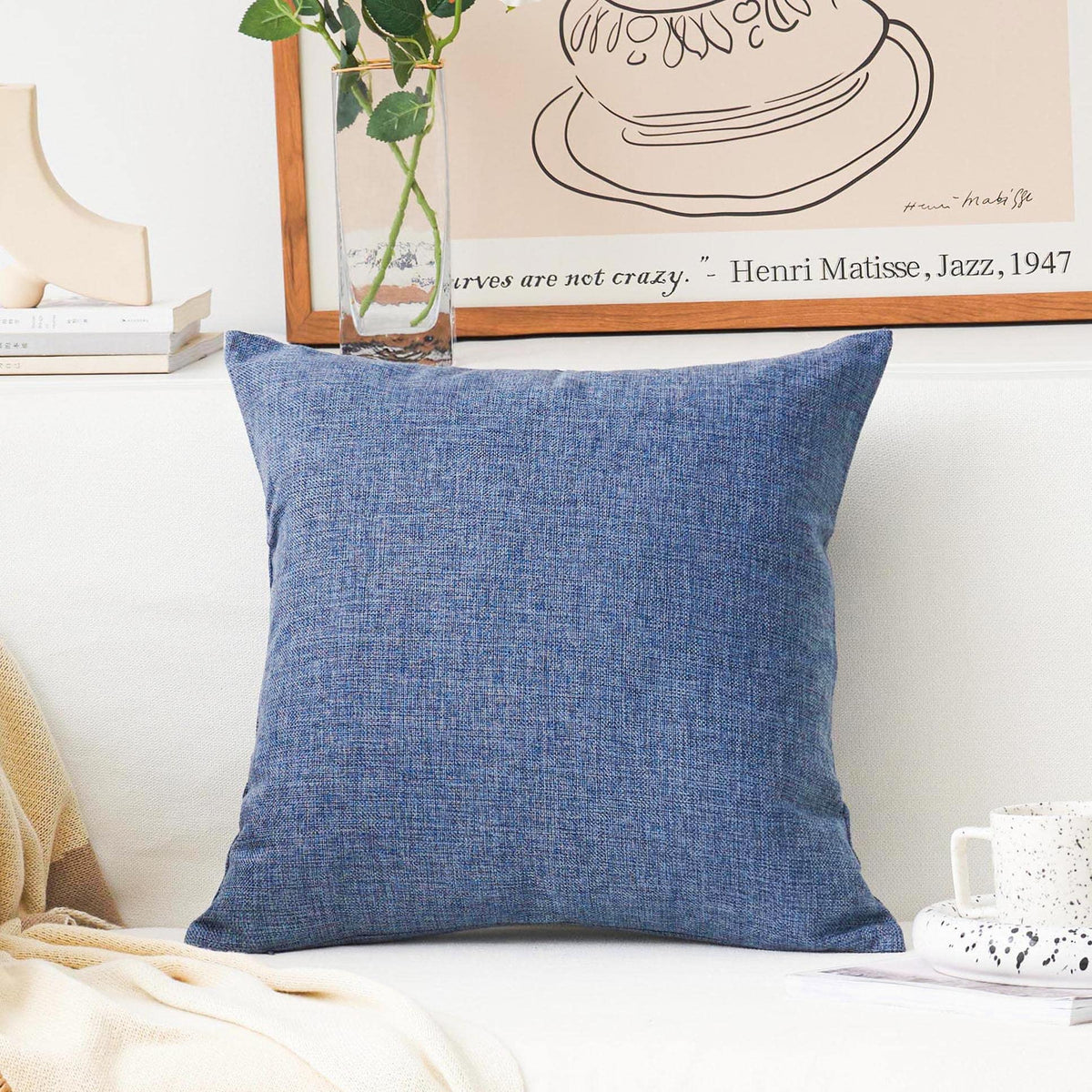Home Brilliant Super Soft Lined Linen Cushion Covers