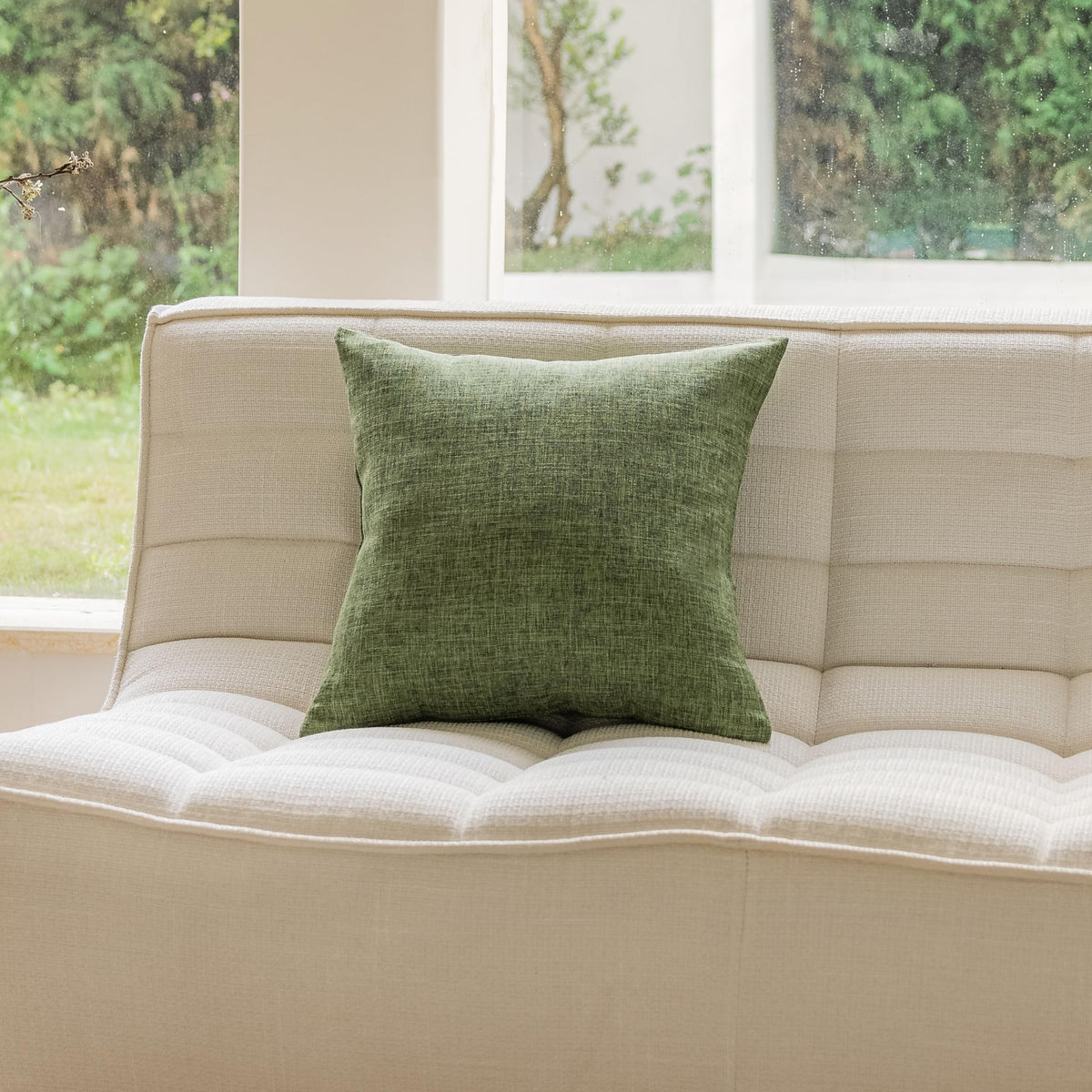 Home Brilliant Super Soft Lined Linen Cushion Covers