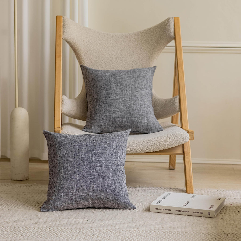 Home Brilliant Super Soft Lined Linen Cushion Covers