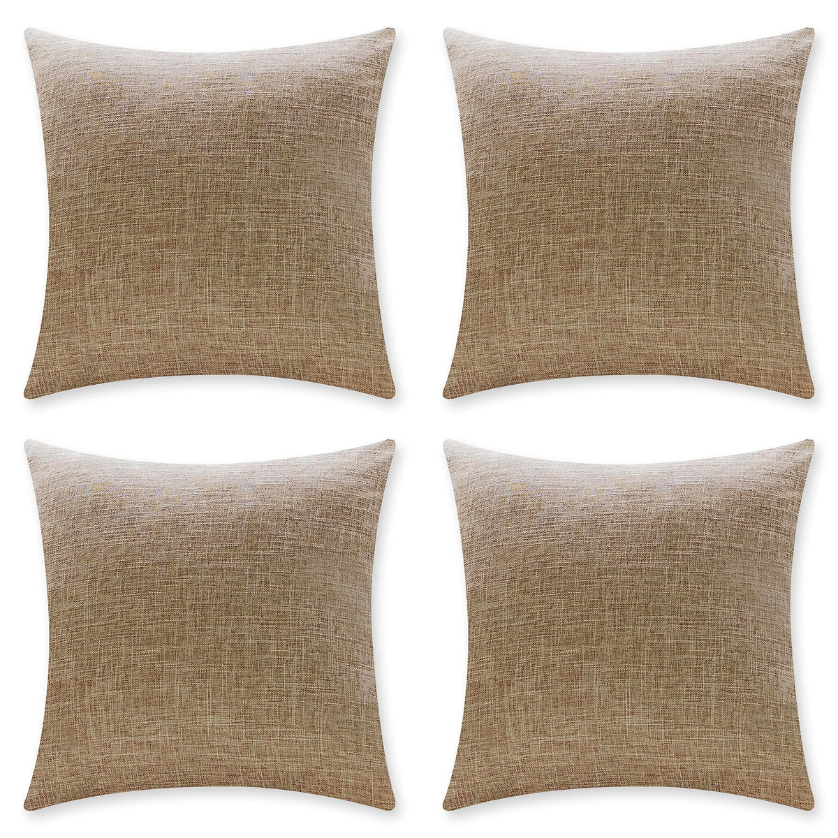 Home Brilliant Super Soft Lined Linen Cushion Covers
