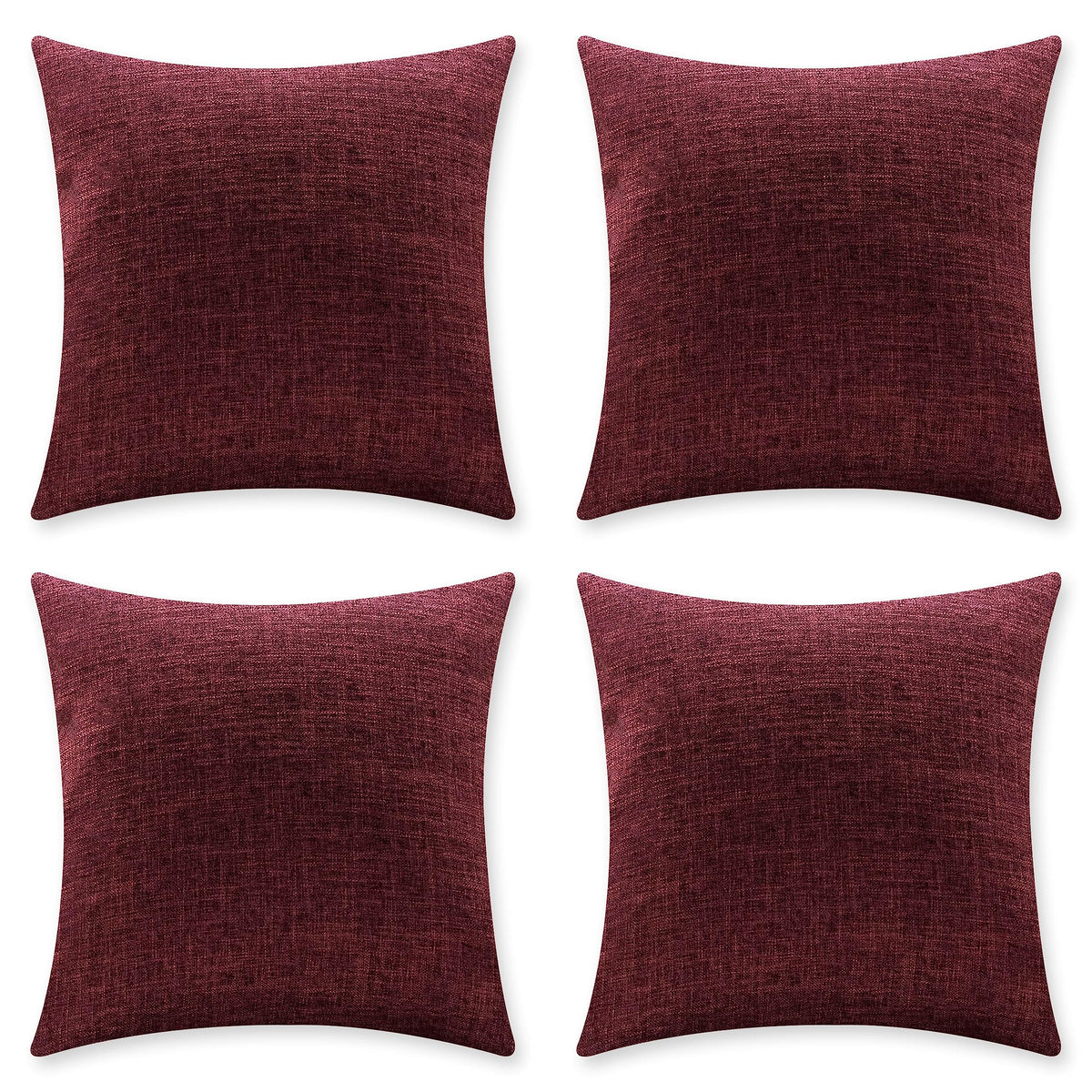 Home Brilliant Super Soft Lined Linen Cushion Covers